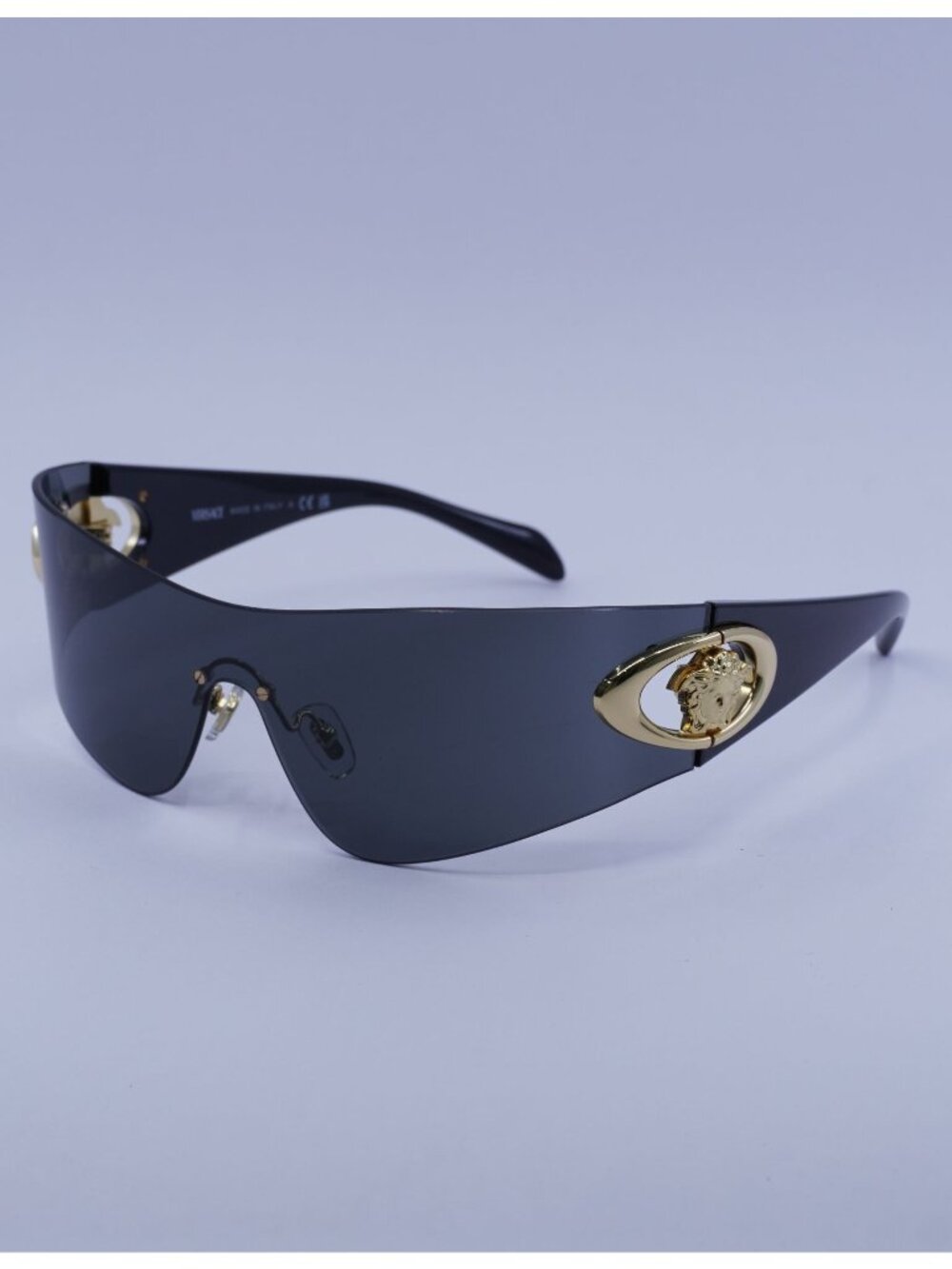 Versace VE2280 1002/87 Sunglasses Black Shield Frame